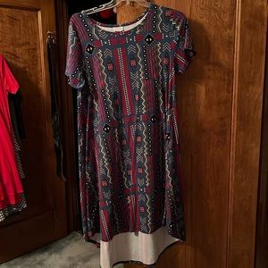 Lularoe Leggings Material Large Carly Dress size L